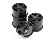 HPI 114276 - Q32 SUPER STAR WHEEL SET (BLACK/4PCS)